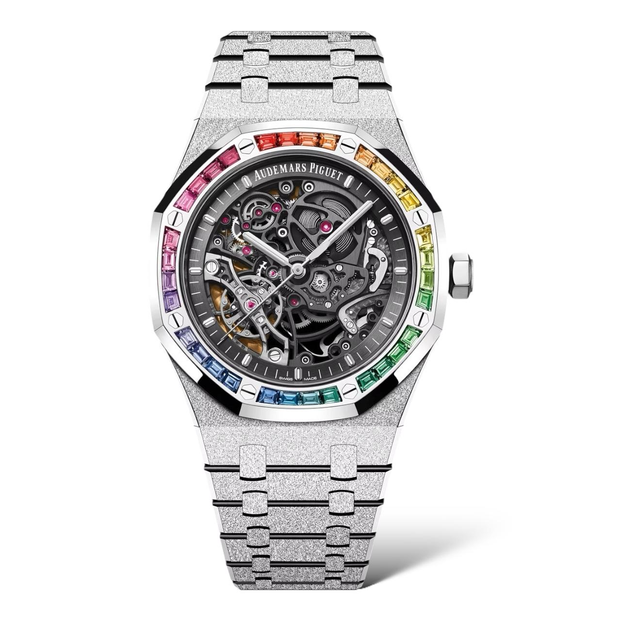Audemars Piguet Royal Oak Frosted Gold Double Balance Wheel Openworked 41mm 15412BC.YG.1224BC.03-B - Exotic Boutique Dubai