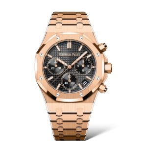 Audemars Piguet Royal Oak 41mm Chronograph Rose Gold Black Dial ”50th Anniversary” - Exotic Boutique Dubai