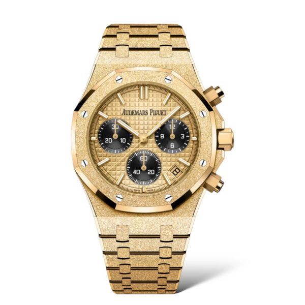 Audemars Piguet Selfwinding 41mm Frosted 26240BA.GG.1324BA.01 Yellow Gold-Toned Dial - Exotic Boutique Dubai