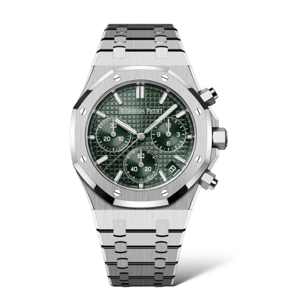 Audemars Piguet Royal Oak 41mm Selfwinding Chronograph 26240ST.OO.1320ST.08 Khaki Dial Stainless Steel Bracelet - Exotic Boutique Dubai