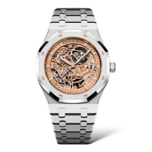 Audemars Piguet Royal Oak 41mm 15407ST.OO.1220ST.02 Double Balance Openworked Dial Inner Rose Gold Stainless Steel - Exotic Boutique Dubai