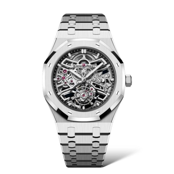 Audemars Piguet Royal Oak 41mm Tourbillon 26735ST.OO.1320ST.01 Openworked Dial - Exotic Boutique Dubai
