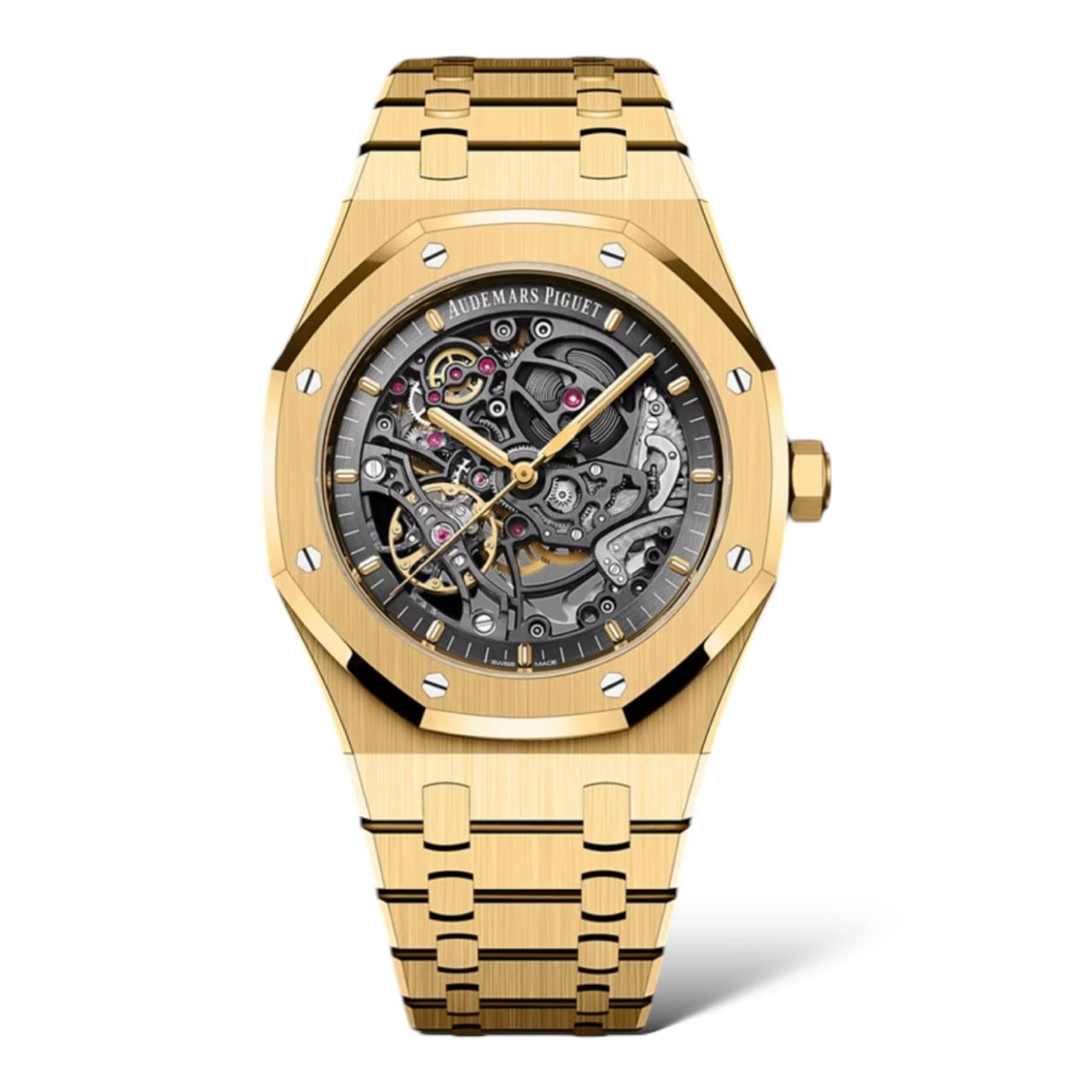Audemars Piguet Royal Oak 41mm 15407BA.OO.1220BA.01 Double Balance Openworked Dial - Exotic Boutique Dubai