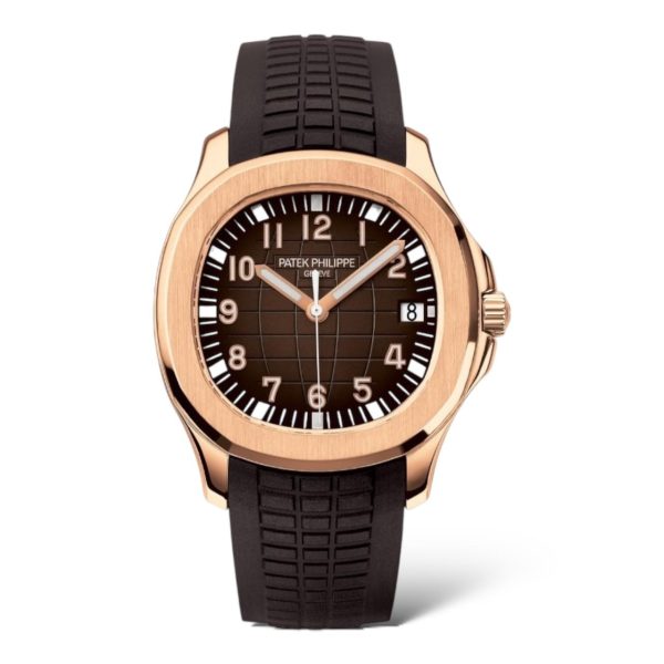 Patek Philippe Aquanaut 40.8mm 5167R Rose Gold Case Chocolate Brown Composite Strap - Exotic Boutique Dubai