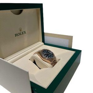 Rolex Sky Dweller 42mm 336935 Rose Gold Blue Green Dial Jubilee Bracelet - Exotic Boutique Dubai