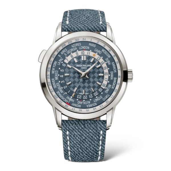 Patek Philippe Complications 40mm 5330G White Gold Case Calfskin Denim Pattern Strap - Exotic Boutique Dubai