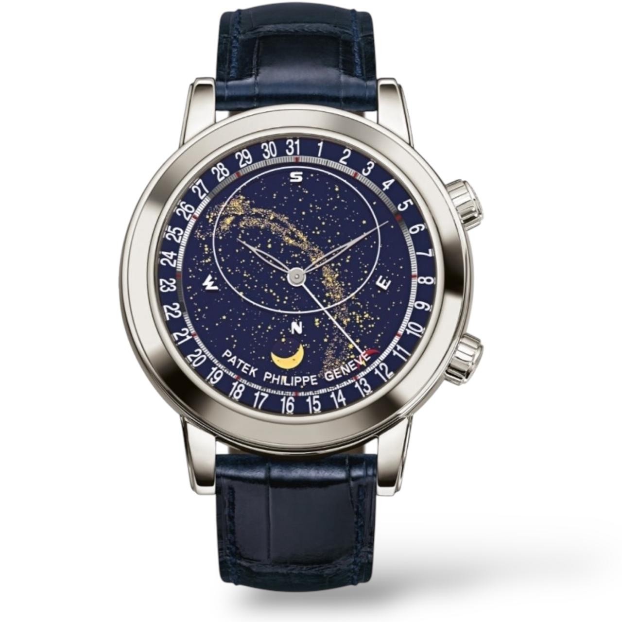 Patek Philippe Grand Complications 44mm 6102P Platinum Alligator Strap - Exotic Boutique Dubai