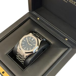 Audemars Piguet Royal Oak 41mm 15510ST.OO.1320ST.06 Stainless Steel “Bleu Nuit, Nuage 50” Dial - Exotic Boutique Dubai