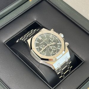 Audemars Piguet Royal Oak 41mm Selfwinding Chronograph 26240ST.OO.1320ST.08 Khaki Dial Stainless Steel Bracelet - Exotic Boutique Dubai