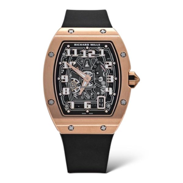 Richard Mille 67-01 Rose Gold Black Rubber straps - Exotic Boutique Dubai