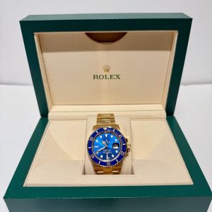 Rolex Submariner Date 41mm Yellow Gold Blue Dial 126618LB - Exotic Boutique Dubai
