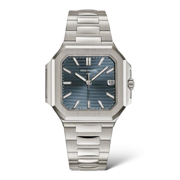 Patek Philippe Cubitus 40 mm 7128/1G Sunburst Blue-Gray Dial White Gold - Exotic Boutique Dubai