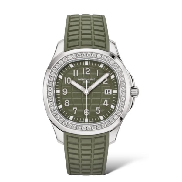 Patek Philippe Aquanaut Luce 38.8mm 5267/200A Khaki Green Dial Tropical Straps - Exotic Boutique Dubai