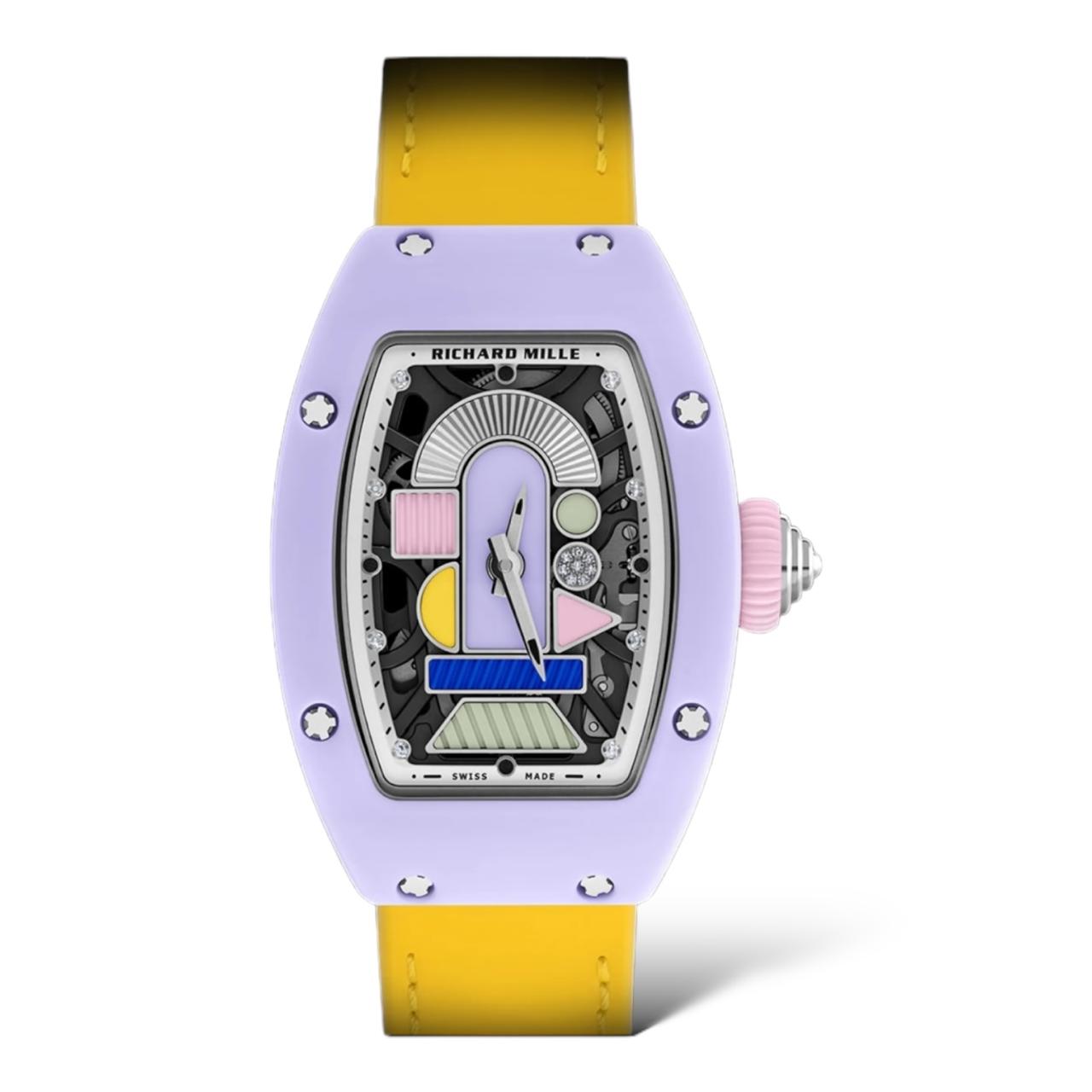 Richard Mille RM-7-01 Automatic Winding Coloured Ceramics Lavender Pink 45.66 x 31.40 x 11.85mm - Exotic Boutique Dubai