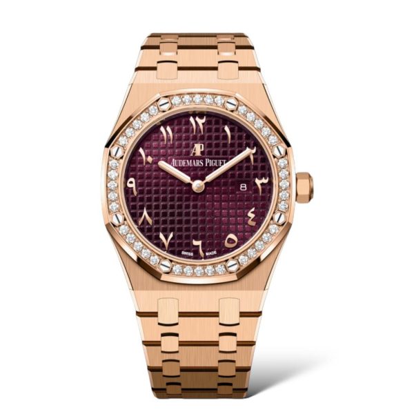 Audemars Piguet Royal Oak 33mm 67651OR.ZZ.1261OR.06 Qatar Special Edition Burgundy Dial - Exotic Boutique Dubai