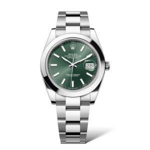 Rolex Datejust Oyster Perpetual 41mm 126300 Mint Green Dial - Exotic Boutique Dubai