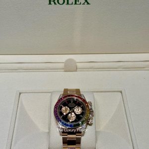 Rolex Daytona 40mm 116595RBOW Rainbow Diamond-Set Bezel Rainbow Diamond Markers - Exotic Boutique Dubai