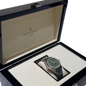 Patek Philippe Aquanaut Luce 38.8mm 5267/200A Khaki Green Dial Tropical Straps - Exotic Boutique Dubai