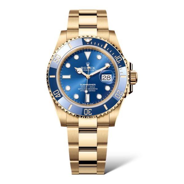 Rolex Submariner Date 41mm Yellow Gold Blue Dial 126618LB - Exotic Boutique Dubai