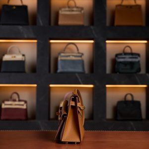 Hermès Kelly Désordre 25 in Swift Leather with Gold Hardware - 2024 New Full Set (Limited Edition) - Exotic Boutique Dubai
