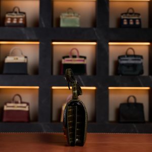 Hermès Constance Black Crocodile Leather with Palladium Hardware - 2024 Full Set - Exotic Boutique Dubai