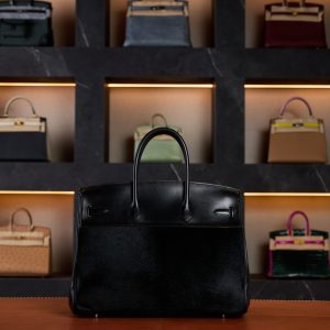 Hermès Birkin 35 Horse Hair Troika Black Palladium Hardware - Exotic Boutique Dubai